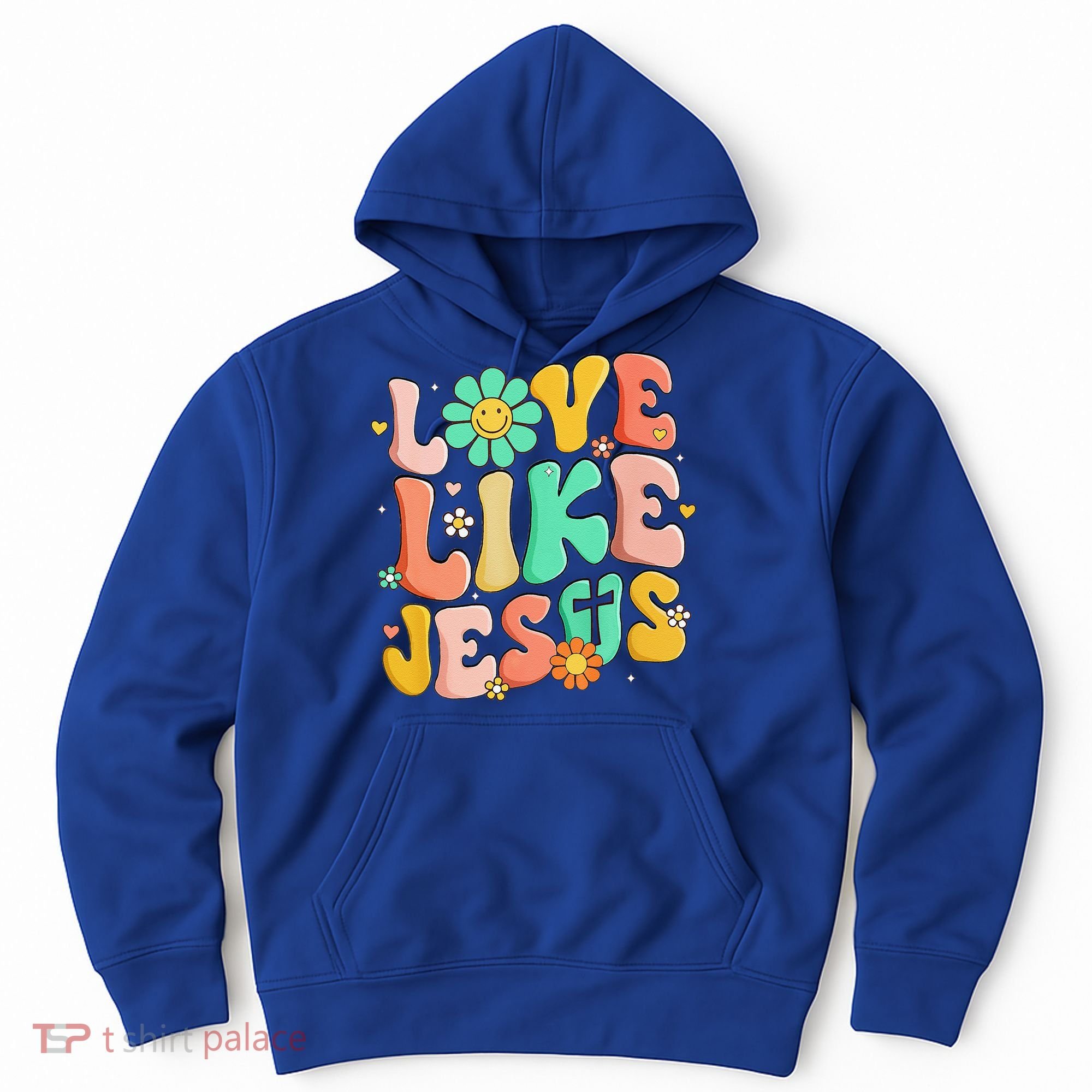 Retro Love Like Jesus Christian Religious God Lovers Gift Hoodie