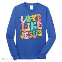 Retro Love Like Jesus Christian Religious God Lovers Gift Long Sleeve Shirt thumb 0
