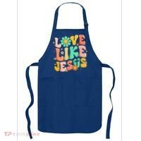 Retro Love Like Jesus Christian Religious God Lovers Gift Apron thumb 0
