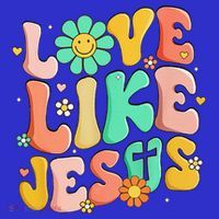 Retro Love Like Jesus Christian Religious God Lovers Gift Sweatshirt thumb 3