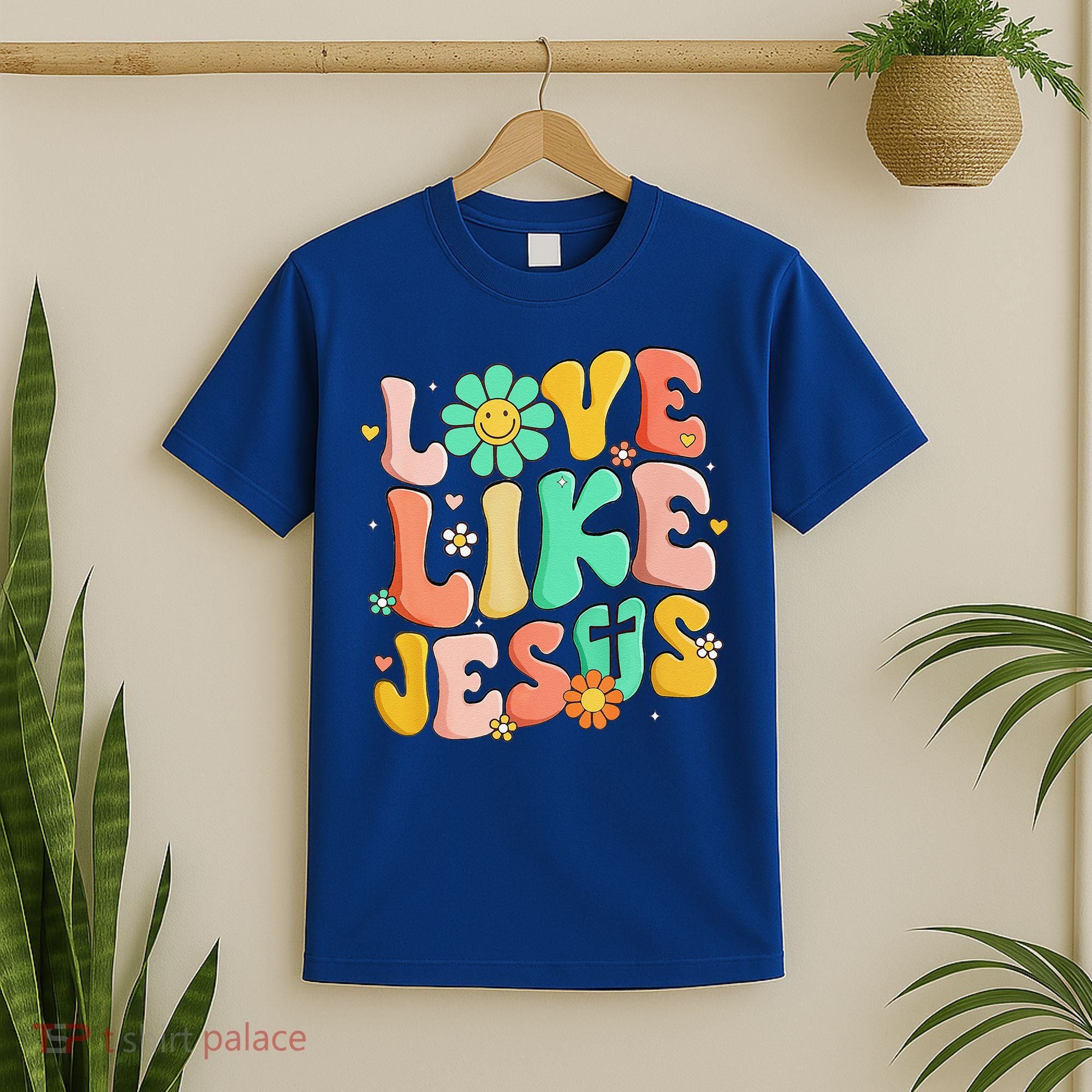 Retro Love Like Jesus Christian Religious God Lovers Gift T-Shirt