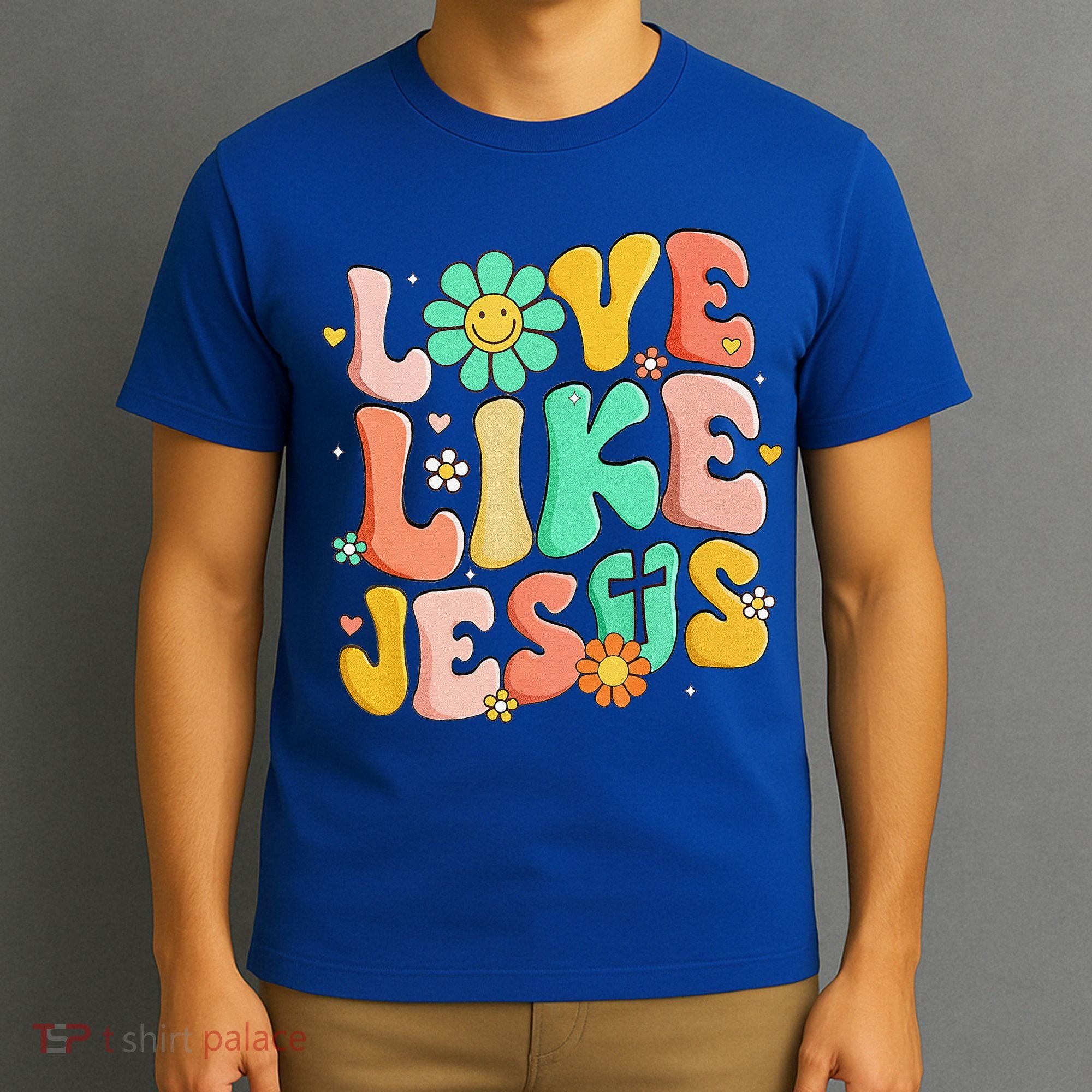 Retro Love Like Jesus Christian Religious God Lovers Gift T-Shirt