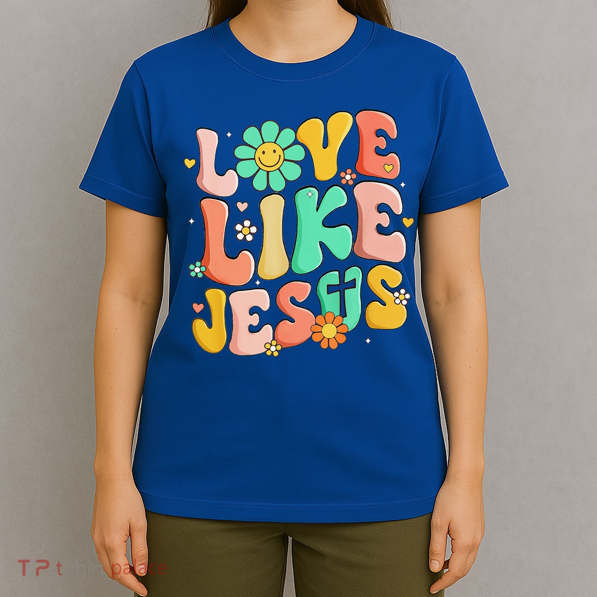 Retro Love Like Jesus Christian Religious God Lovers Gift T-Shirt