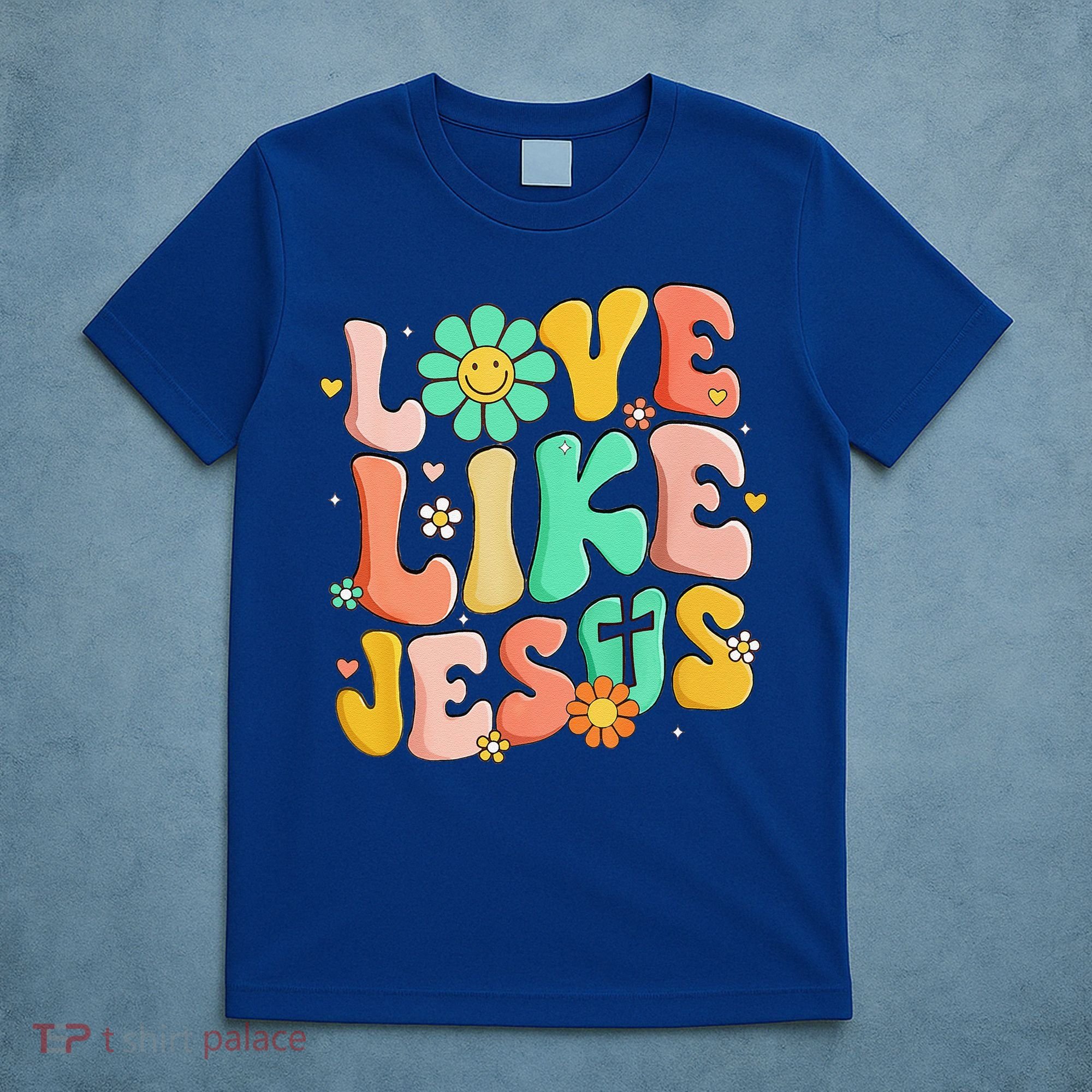 Retro Love Like Jesus Christian Religious God Lovers Gift T-Shirt