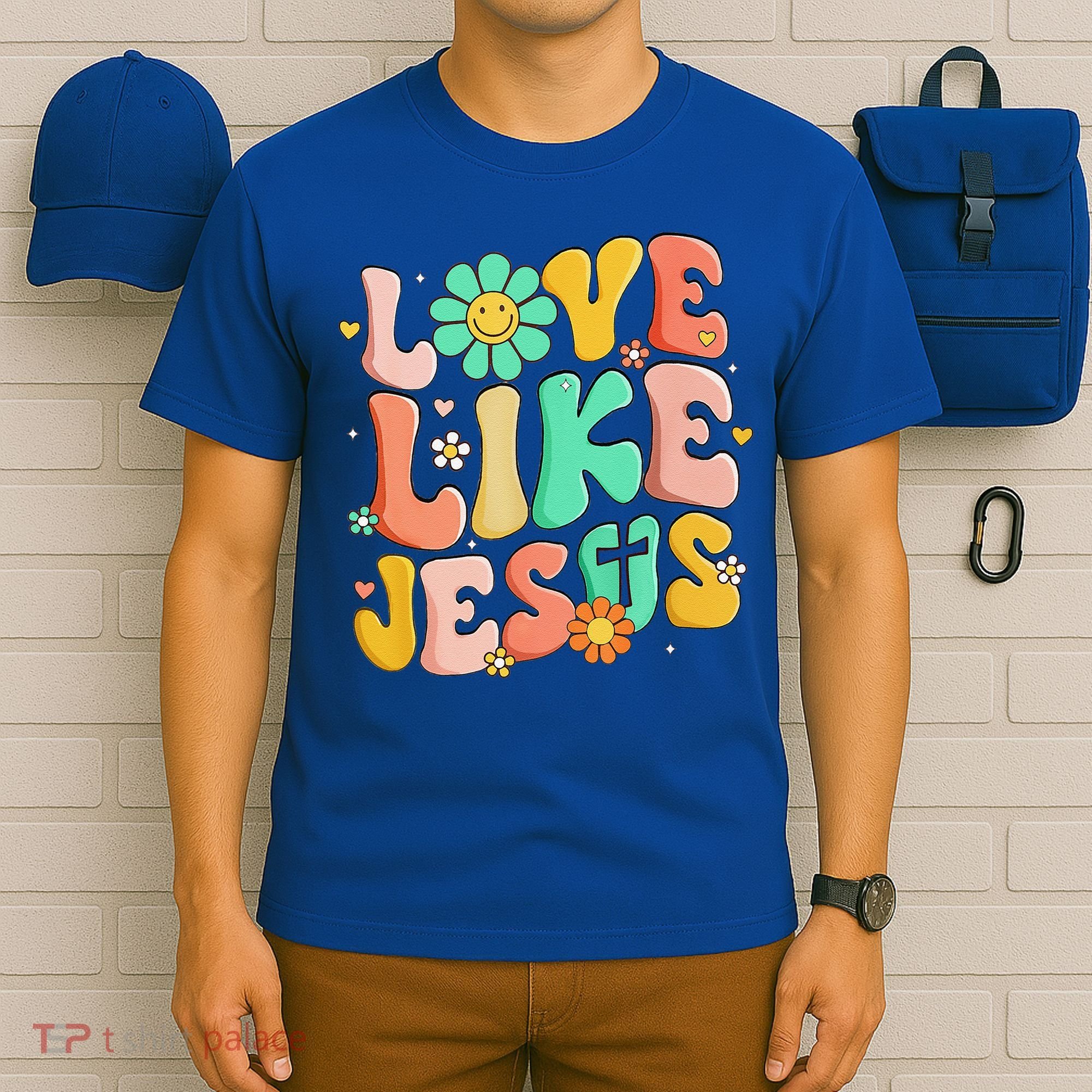 Retro Love Like Jesus Christian Religious God Lovers Gift T-Shirt