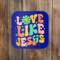 Retro Love Like Jesus Christian Religious God Lovers Gift Coaster thumb 0