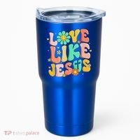 Retro Love Like Jesus Christian Religious God Lovers Gift Tumbler thumb 0