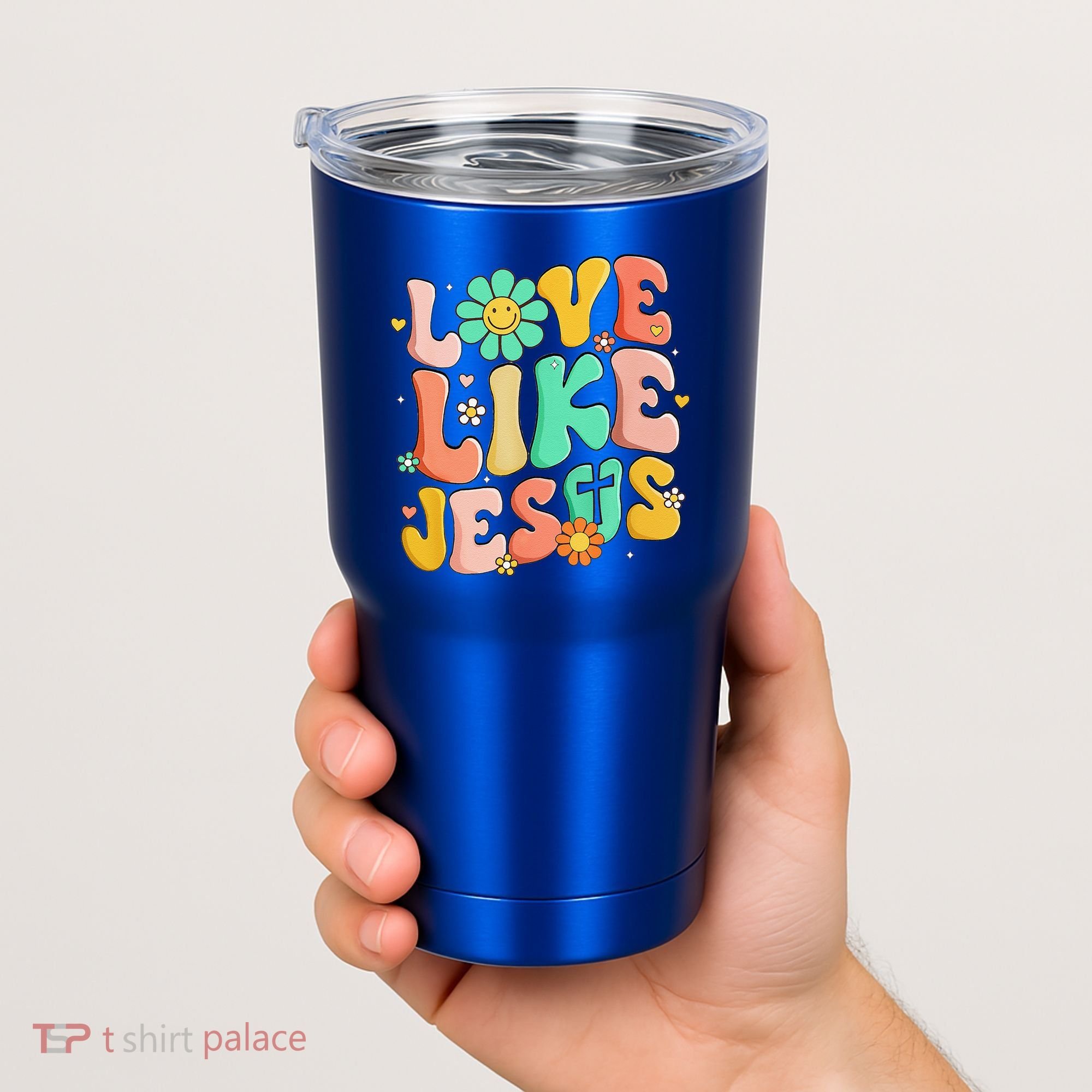 Retro Love Like Jesus Christian Religious God Lovers Gift Tumbler