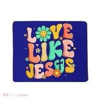 Retro Love Like Jesus Christian Religious God Lovers Gift Mousepad thumb 0