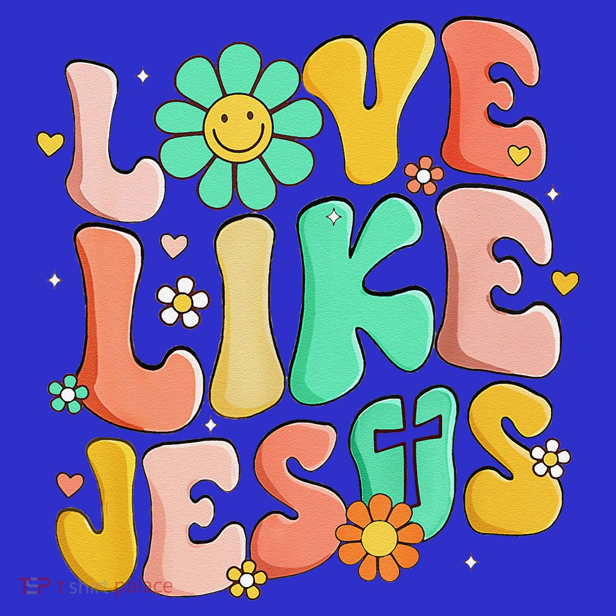 Retro Love Like Jesus Christian Religious God Lovers Gift Women's Tank Top
