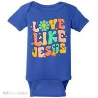 Retro Love Like Jesus Christian Religious God Lovers Gift Baby Bodysuit thumb 0