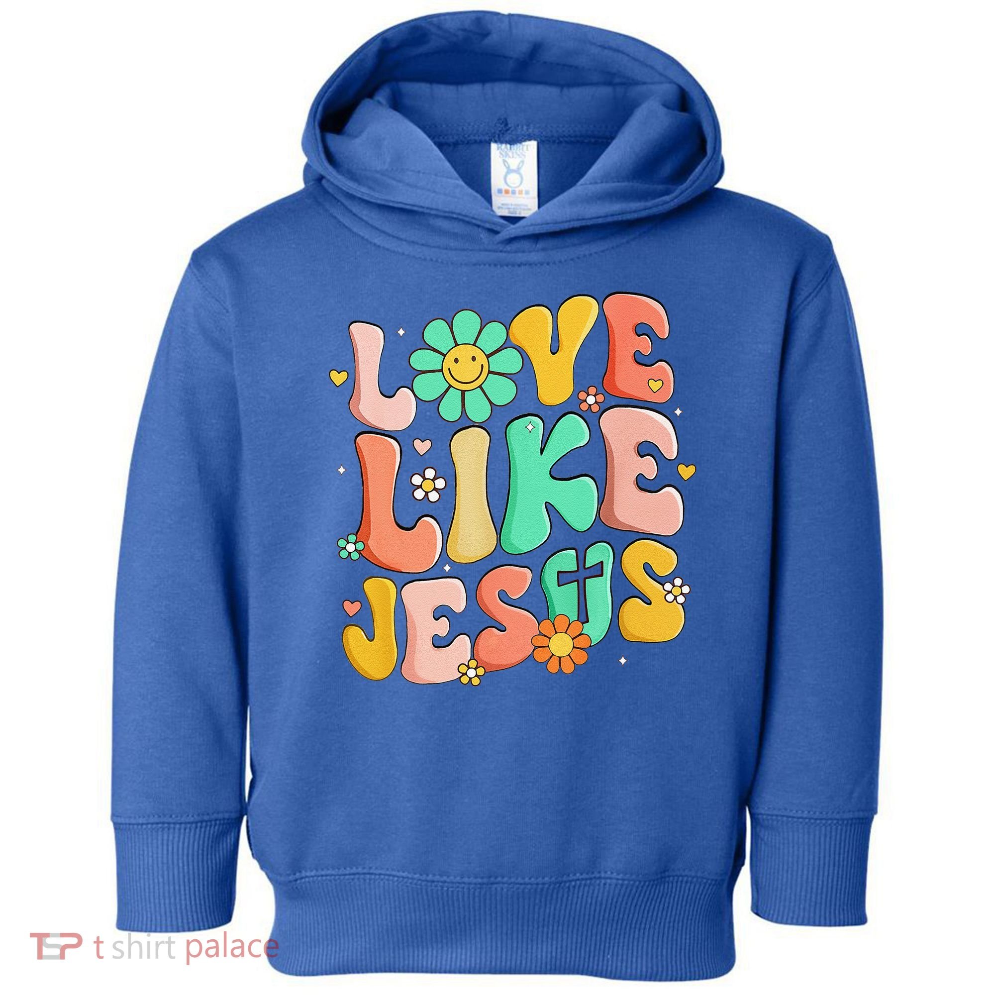 Retro Love Like Jesus Christian Religious God Lovers Gift Toddler Hoodie
