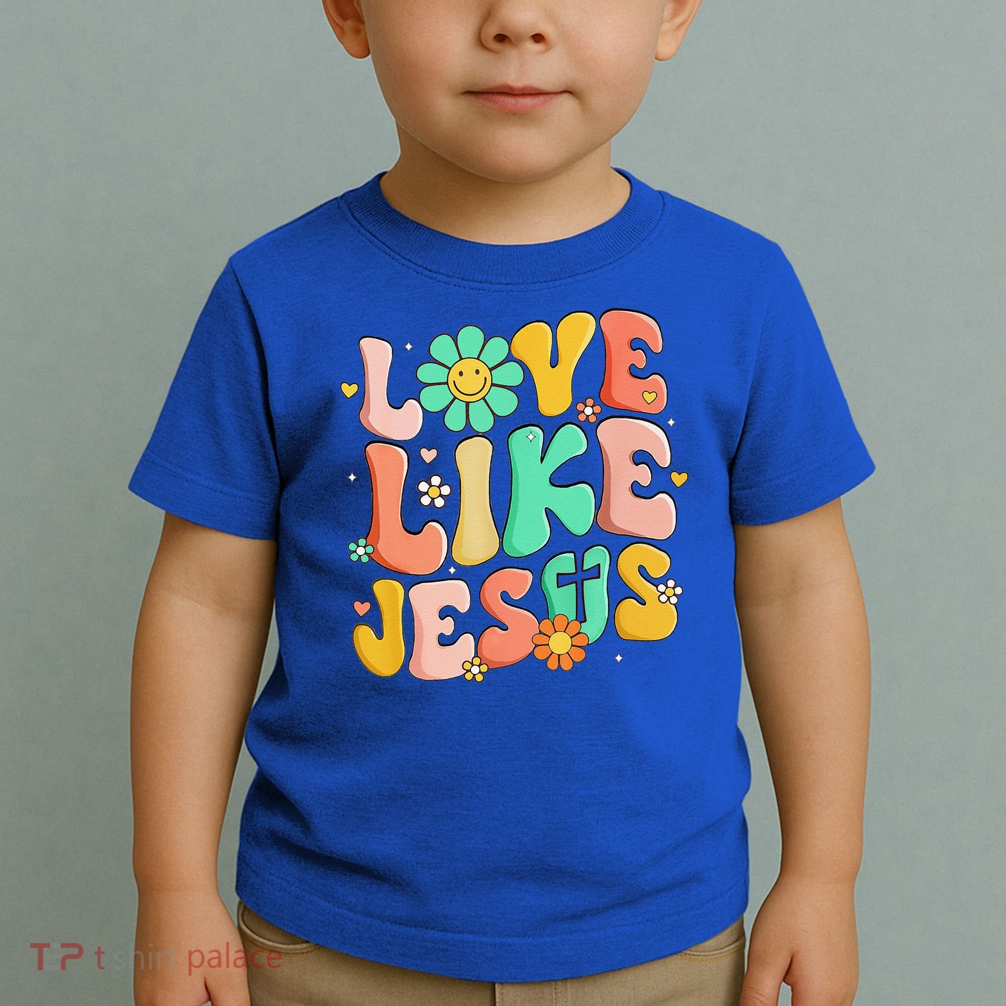 Retro Love Like Jesus Christian Religious God Lovers Gift Toddler T-Shirt