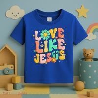 Retro Love Like Jesus Christian Religious God Lovers Gift Toddler T-Shirt thumb 3