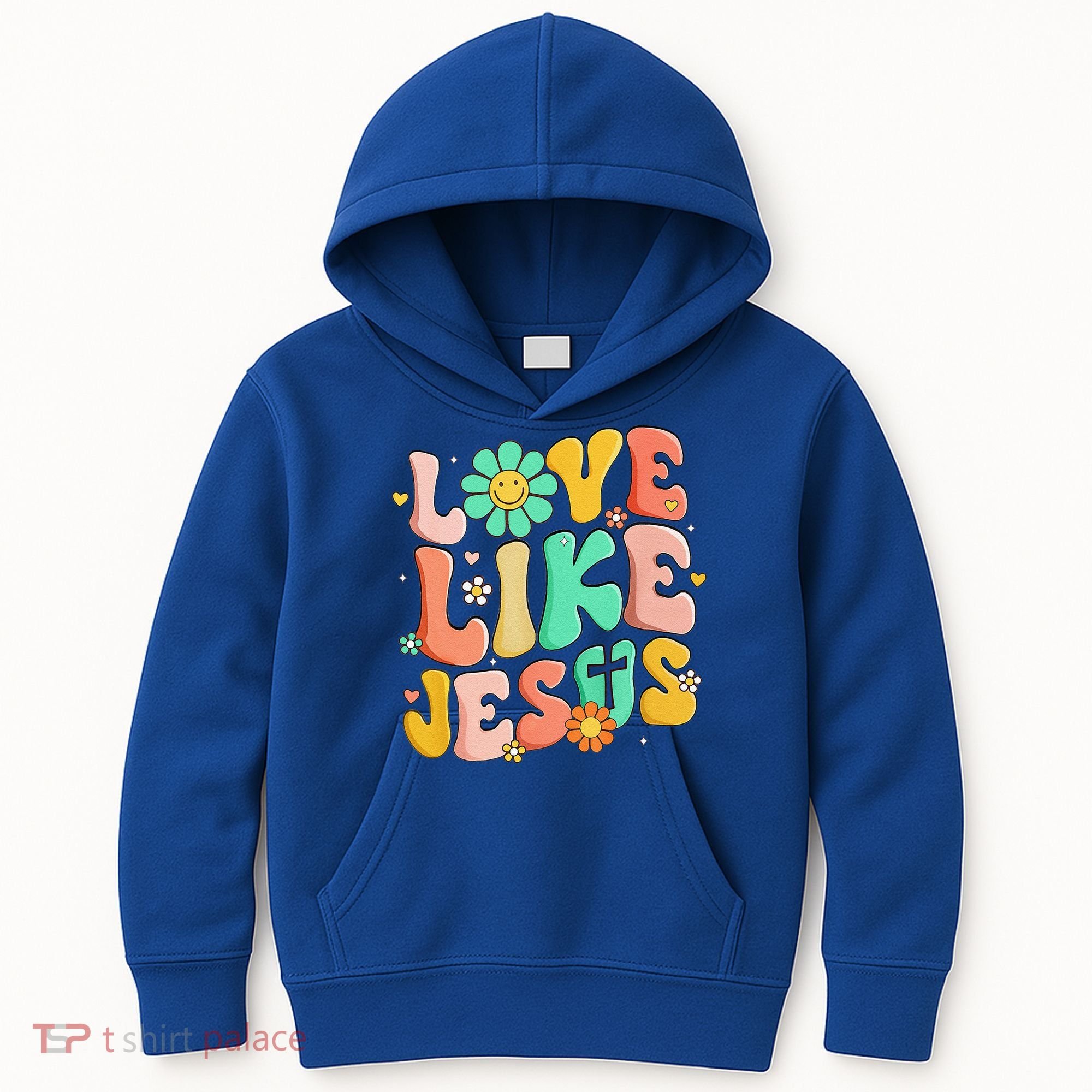 Retro Love Like Jesus Christian Religious God Lovers Gift Kids Hoodie