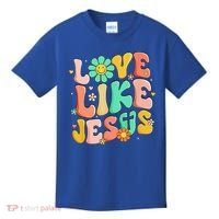 Retro Love Like Jesus Christian Religious God Lovers Gift Kids T-Shirt thumb 0