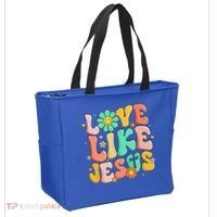 Retro Love Like Jesus Christian Religious God Lovers Gift Tote Bag thumb 2