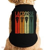 Retro Lax Lacross Stick Women Lacrosse Player Doggie Tank thumb 0