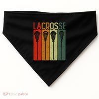 Retro Lax Lacross Stick Women Lacrosse Player USA-Made Doggie Bandana thumb 0