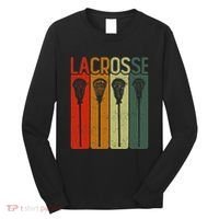Retro Lax Lacross Stick Women Lacrosse Player Long Sleeve Shirt thumb 0