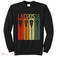 Retro Lax Lacross Stick Women Lacrosse Player Sweatshirt thumb 0
