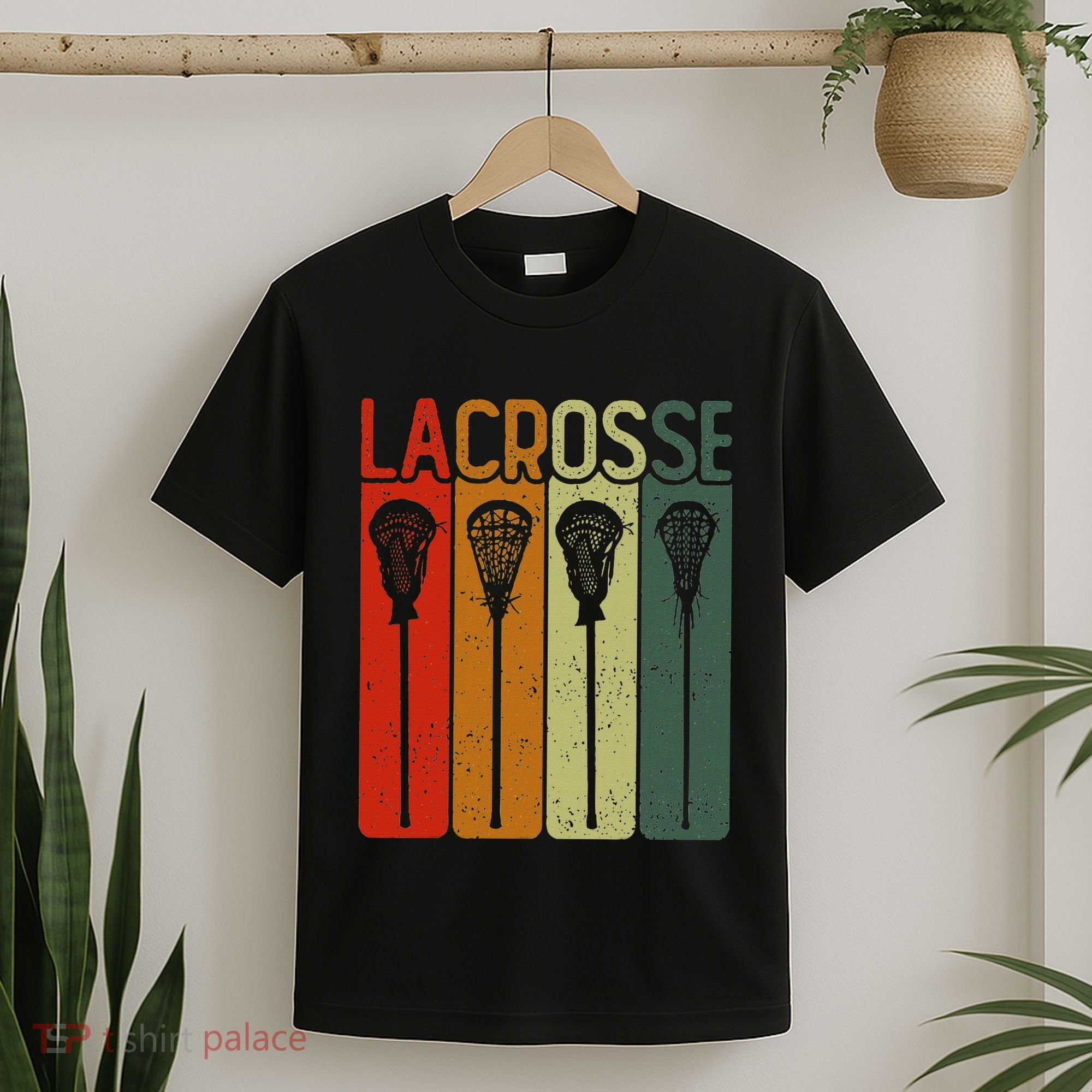 Retro Lax Lacross Stick Women Lacrosse Player T-Shirt