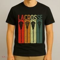Retro Lax Lacross Stick Women Lacrosse Player T-Shirt thumb 3