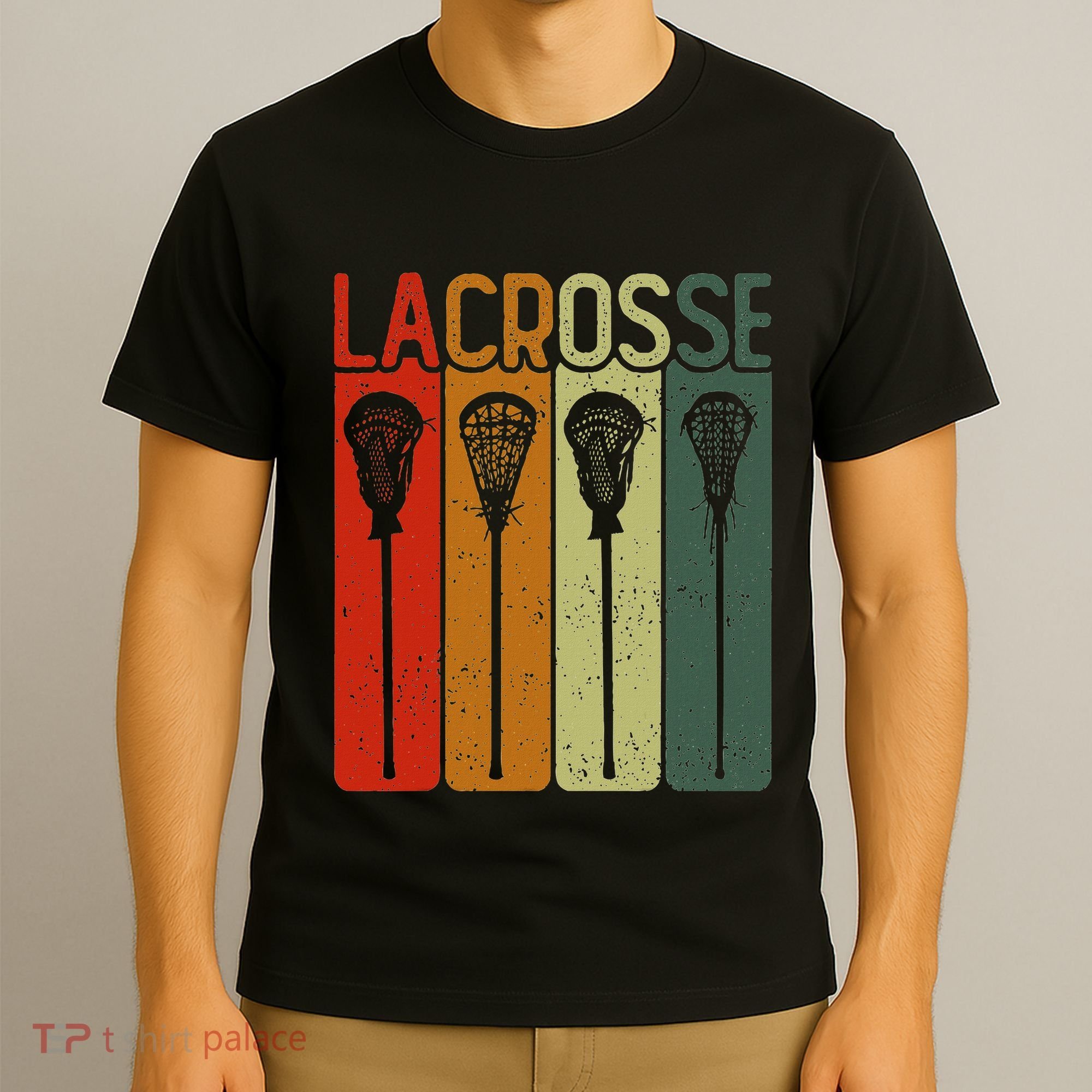 Retro Lax Lacross Stick Women Lacrosse Player T-Shirt
