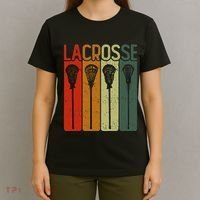 Retro Lax Lacross Stick Women Lacrosse Player T-Shirt thumb 4