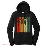 Retro Lax Lacross Stick Women Lacrosse Player Women's Hoodie thumb 0
