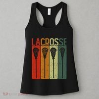 Retro Lax Lacross Stick Women Lacrosse Player Women's Tank Top thumb 3