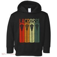 Retro Lax Lacross Stick Women Lacrosse Player Toddler Hoodie thumb 0