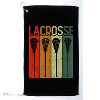 Retro Lax Lacross Stick Women Lacrosse Player Golf Towel thumb 0