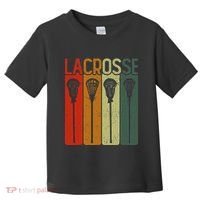 Retro Lax Lacross Stick Women Lacrosse Player Toddler T-Shirt thumb 0