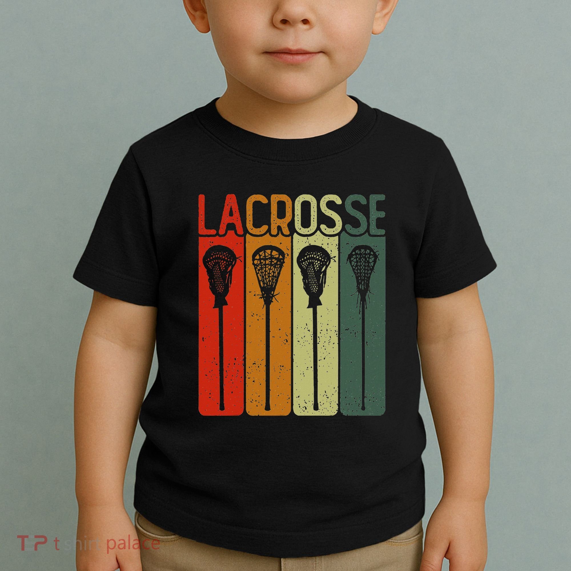 Retro Lax Lacross Stick Women Lacrosse Player Toddler T-Shirt