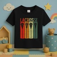 Retro Lax Lacross Stick Women Lacrosse Player Toddler T-Shirt thumb 3