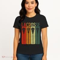 Retro Lax Lacross Stick Women Lacrosse Player Women's T-Shirt thumb 4