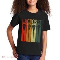 Retro Lax Lacross Stick Women Lacrosse Player Kids T-Shirt thumb 2