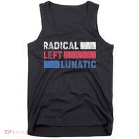 Radical Left Lunatic Anti Trump Funny Democrat Tank Top thumb 0