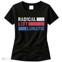 Radical Left Lunatic Anti Trump Funny Democrat Women's T-Shirt thumb 0
