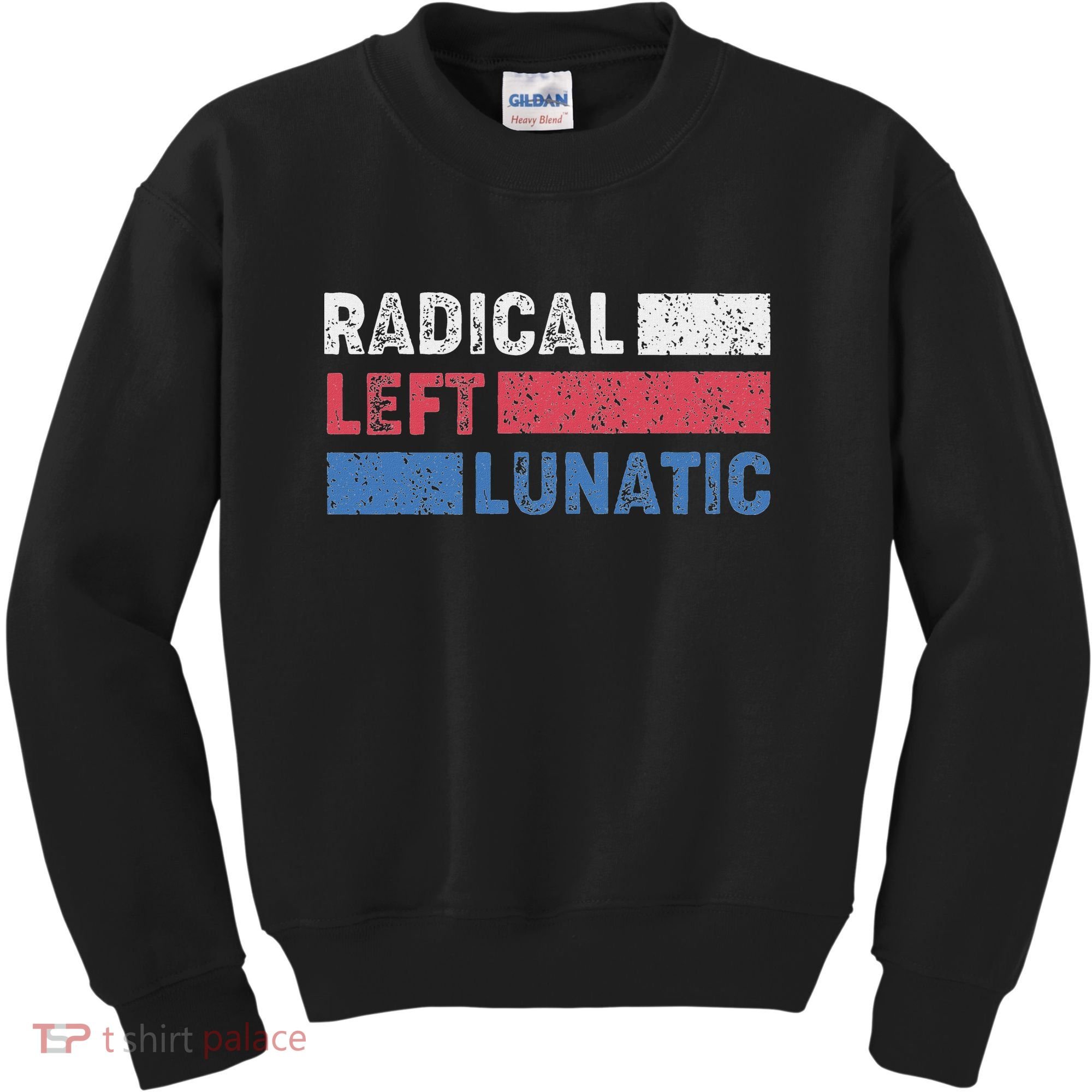 Radical Left Lunatic Anti Trump Funny Democrat Kids Sweatshirt