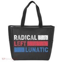Radical Left Lunatic Anti Trump Funny Democrat Tote Bag thumb 0