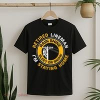 Retired Lineman Lineworker Power Lineman Retirement T-Shirt thumb 2