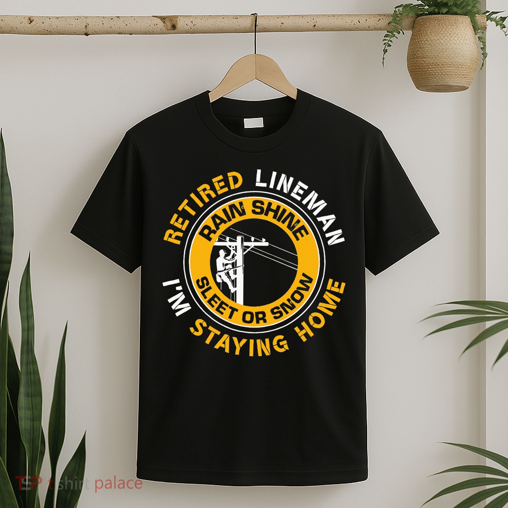 Retired Lineman Lineworker Power Lineman Retirement T-Shirt