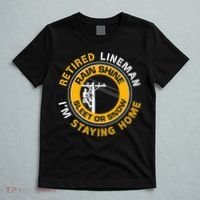 Retired Lineman Lineworker Power Lineman Retirement T-Shirt thumb 5