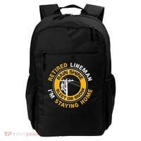 Retired Lineman Lineworker Power Lineman Retirement Backpack thumb 0