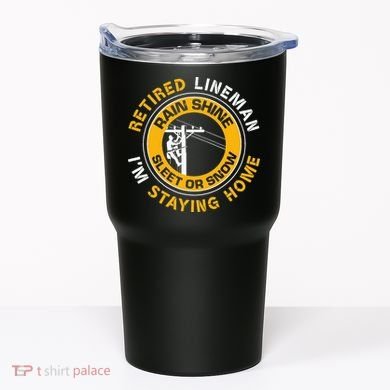 Retired Lineman Lineworker Power Lineman Retirement Tumbler