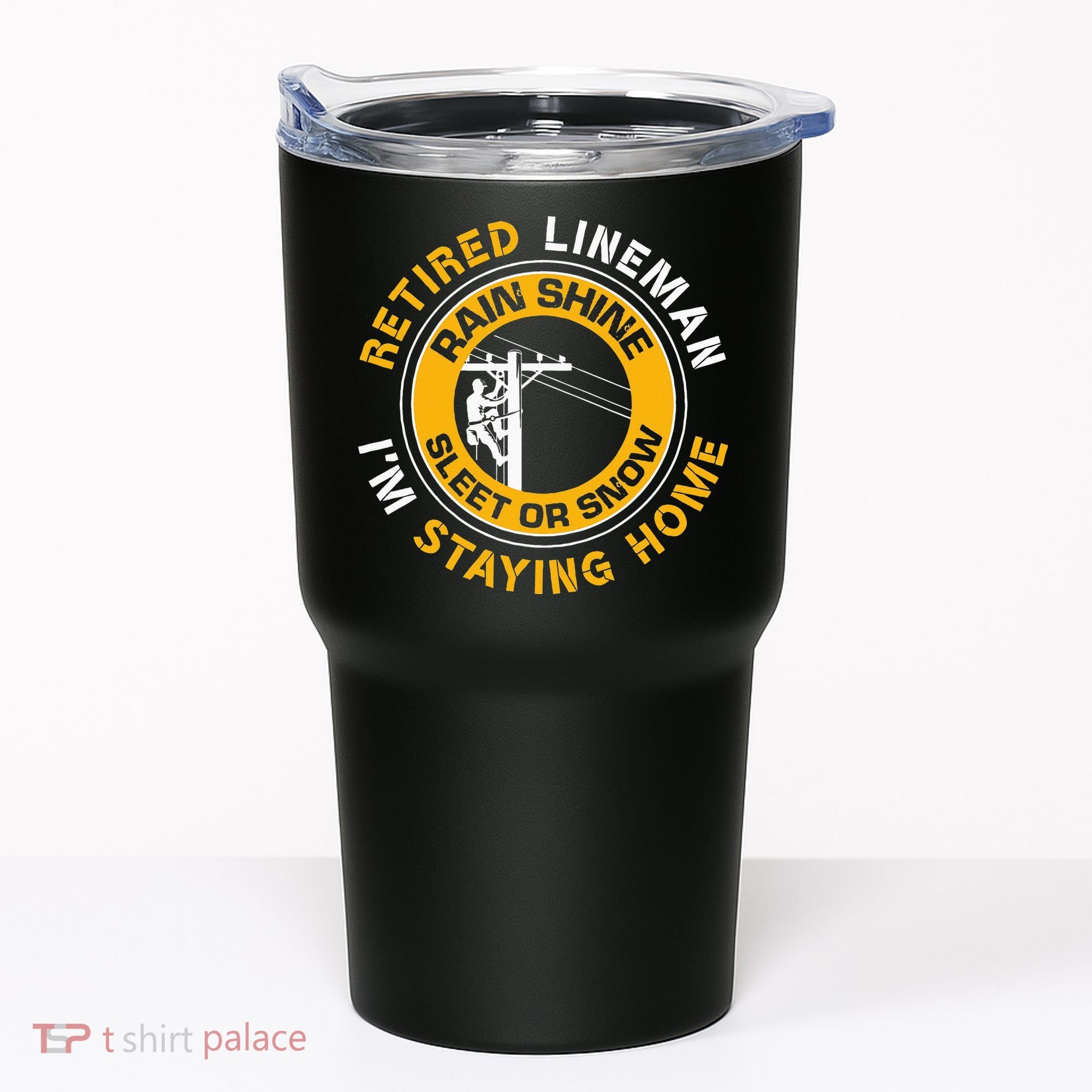 Retired Lineman Lineworker Power Lineman Retirement Tumbler
