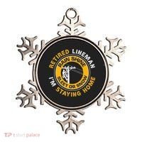 Retired Lineman Lineworker Power Lineman Retirement Ornament thumb 0