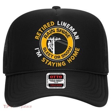 Retired Lineman Lineworker Power Lineman Retirement Hat